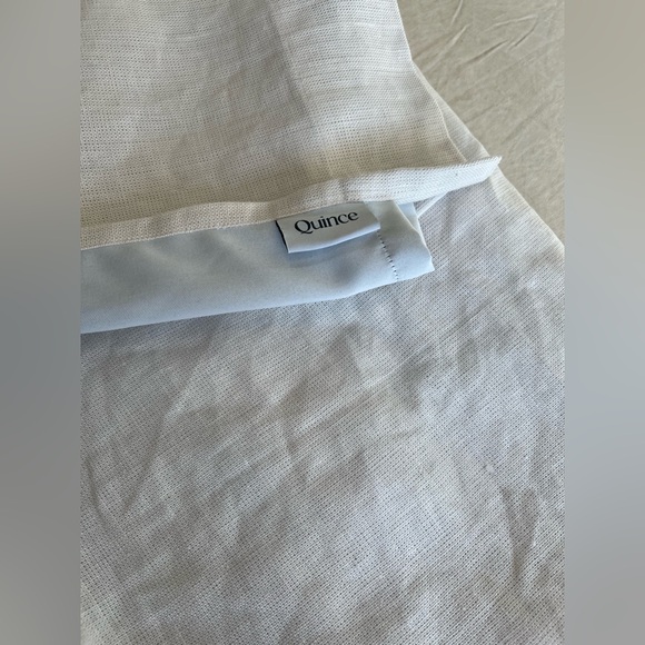 Quince Heavyweight Linen Blackout Curtain One Panel 48x84 Cream Sand - Picture 2 of 4